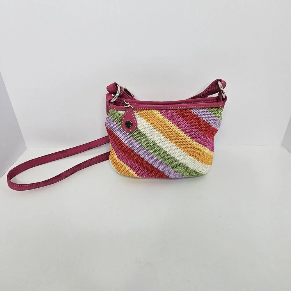 The‎ SAK Purse Crochet Crossbody Mulit Color Adjustable Strap